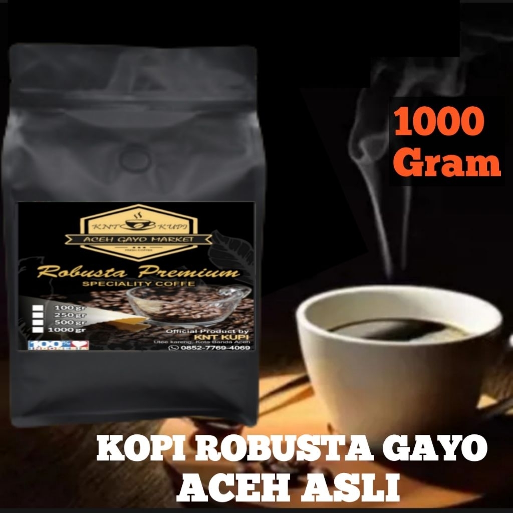 KOPI ROBUSTA GAYO ACEH ORIGINAL 1KG.