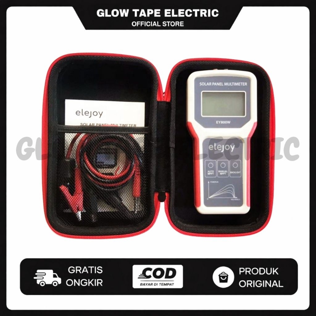 SOLAR PANEL MULTIMETER ELEJOY EY800W MULTITESTER DIGITAL PANEL SURYA