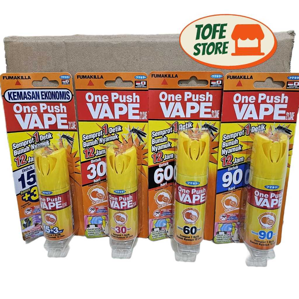 ONE PUSH VAPE | OBAT NYAMUK SEMPROT ONE PUSH VAPE | onepushvape