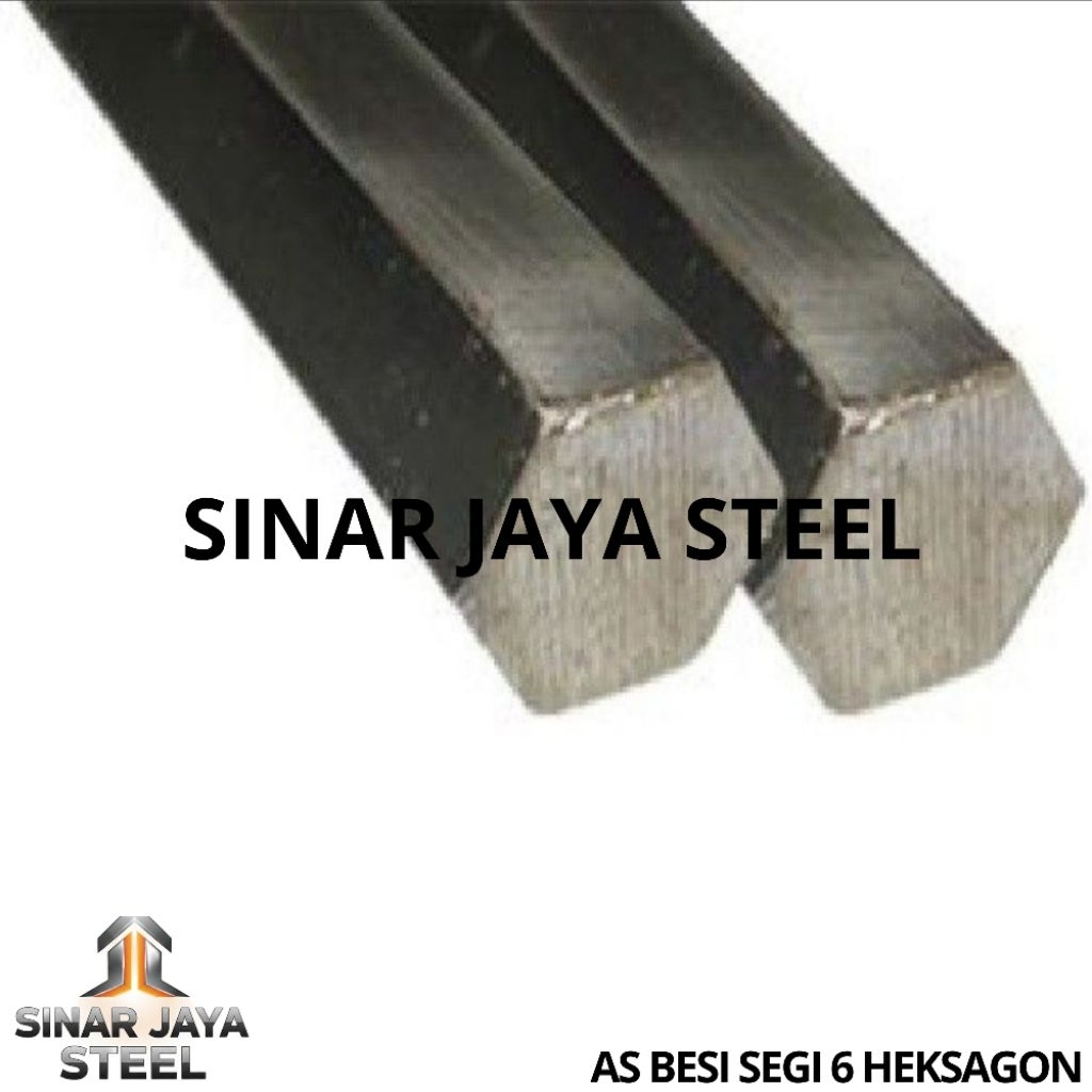 As besi segi 6 heksagon 38mm