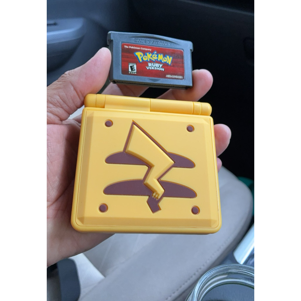 gameboy sp 001 101 pikachu edition lcd ips