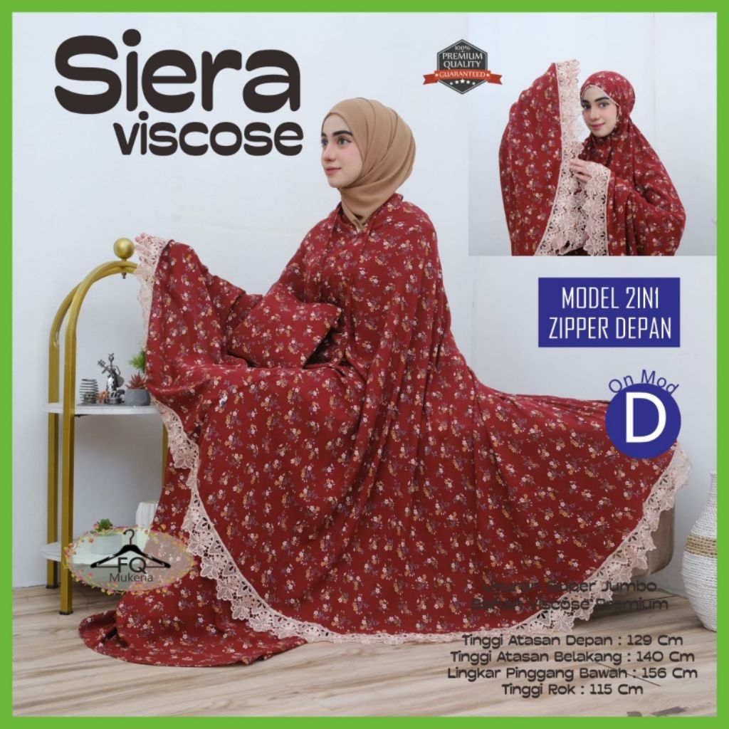 MUKENA SIERA VISCOSE ORIGINAL BY FQ MUKENA bahan viscose premium