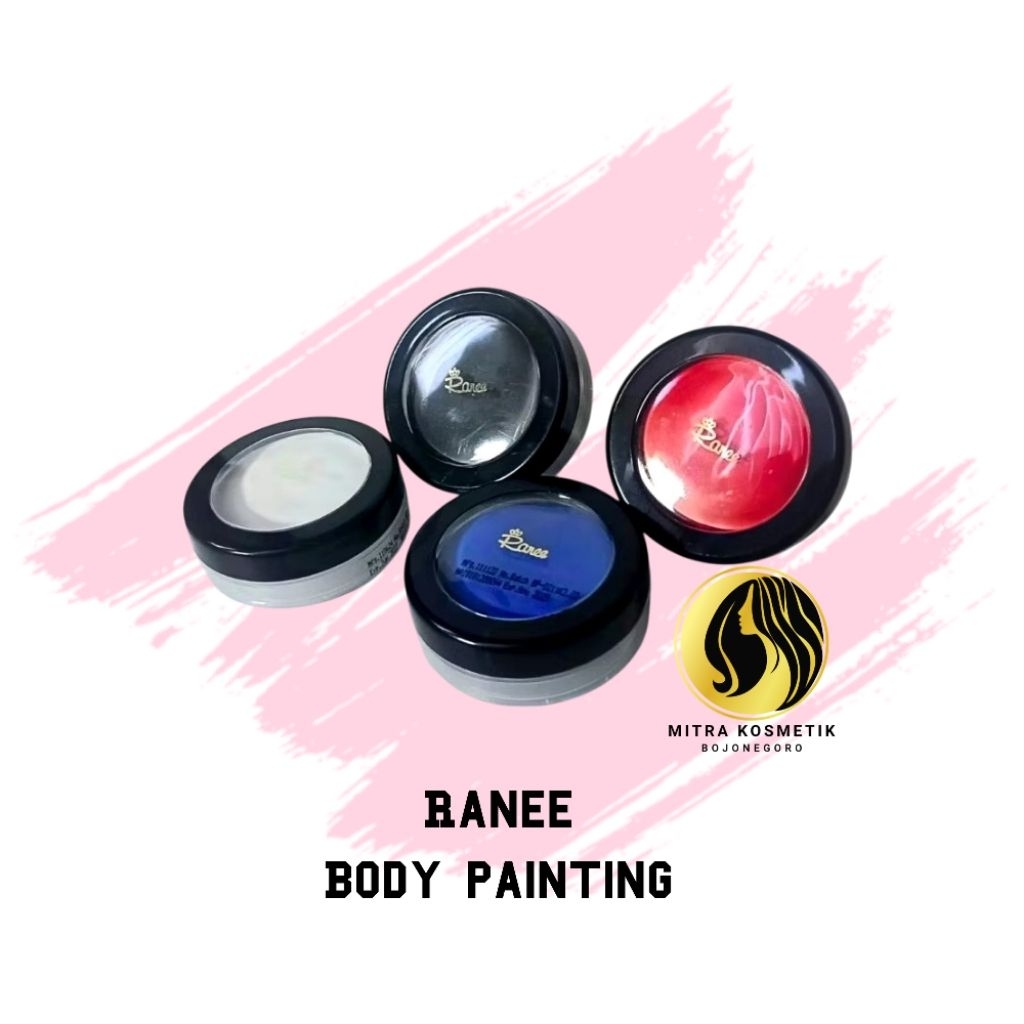 Ranee Body Painting Hitam/Putih/Merah