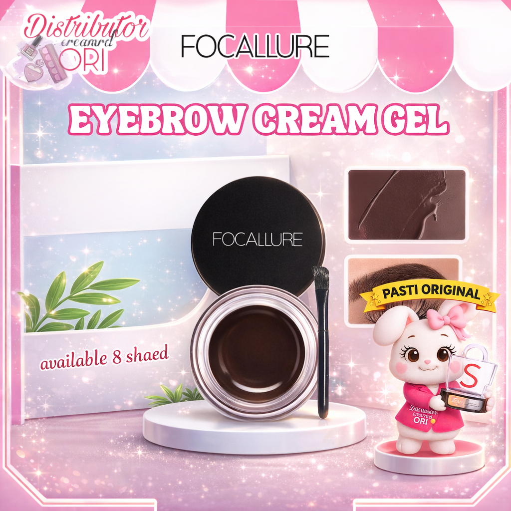 READY Focallure Eyebrow Cream Gel Pensil Alis FA23 - Kosmetik Mata Waterproof / pomade alis