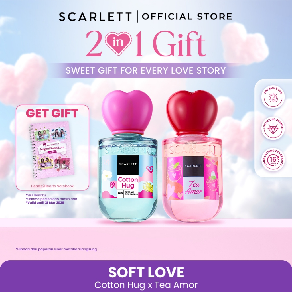 [Hampers] 2in1 Extrait de Parfum | Gift Set – Set Scarlett 1 Paket / Sepaket Scarlett – Parfum Wangi