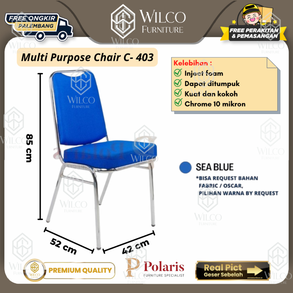 Kursi Susun C - 403 by Polaris | Kursi Susun Material Besi Serbaguna