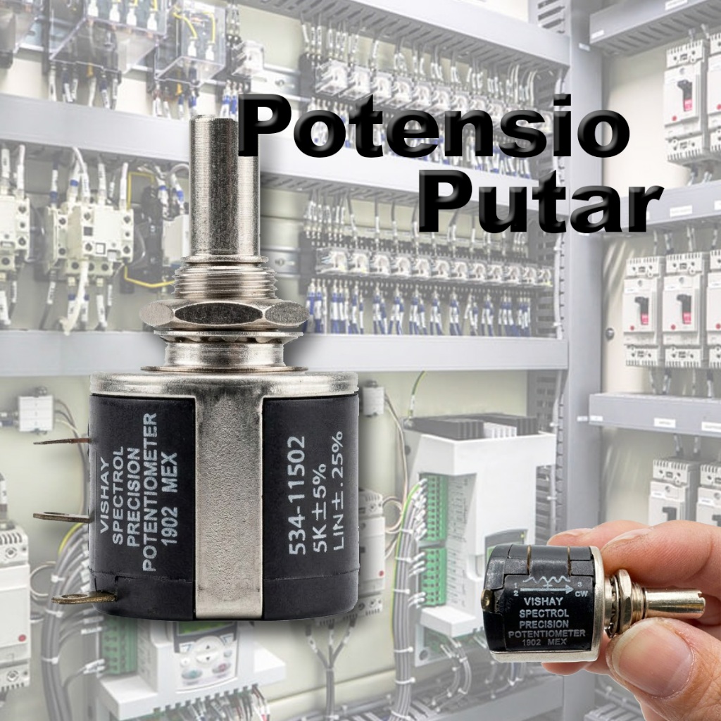 Potensio Wirewound 10 Putaran 5k Vishay Spectrol Multiturn Presisi