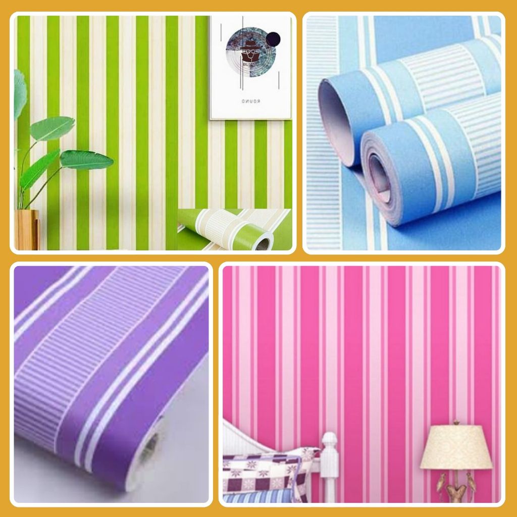 Wallpaper Dinding  Garis Pink Walpeper Ruang Tamu Walpaper Ruang Tamu Wallpaper Dinding Motif Salur