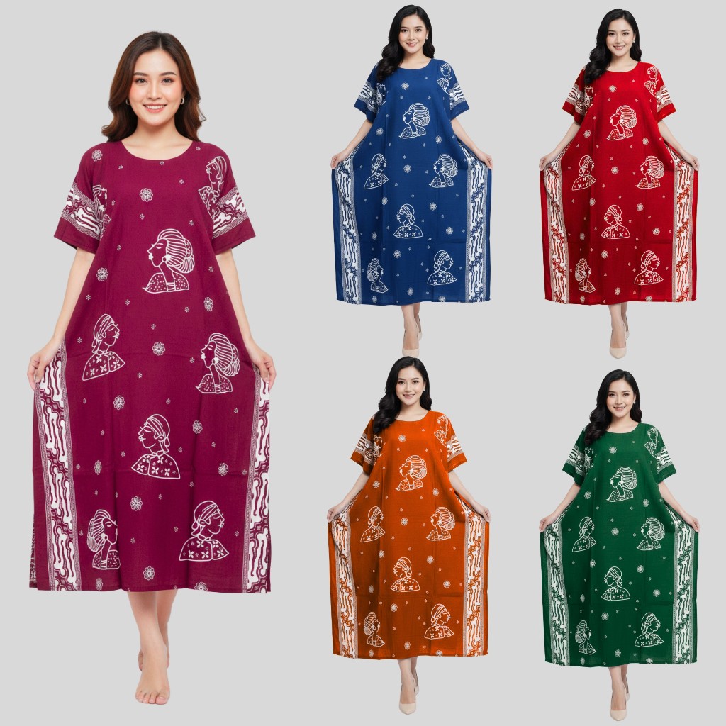 NITIJAYA [Tejo Series] Homedress Daster Kelelawar Jumbo Bu Tejo produksi Batik Radian Solo | Premium