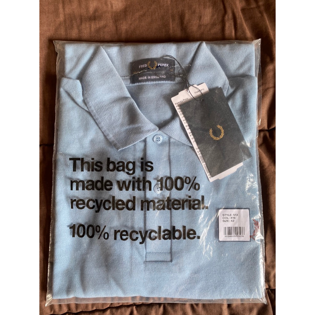 authentic fred perry m3 made in england bnwt