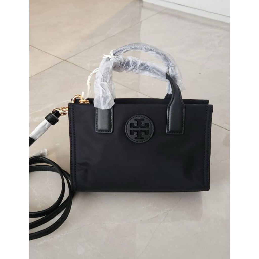 tb ella nylon mini tote black