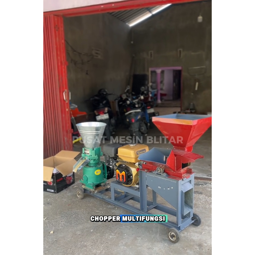 (TANPA PELET) Mesin Choper Multifungsi Dudukan Pelet