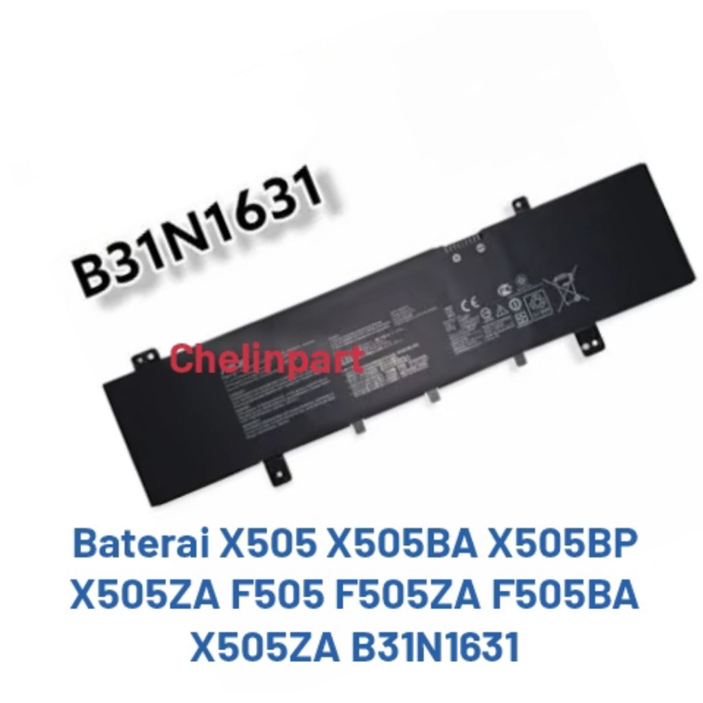Baterai VivoBook X505 X505BA X505BP X505ZA F505 F505ZA F505BA X505ZA B31N1631