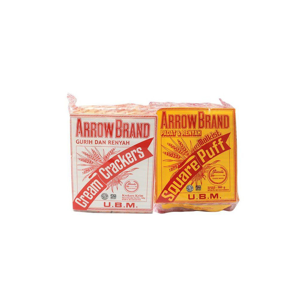 UBM Arrow Brand crackers 350gram / UBM Cream crackers manis gurih