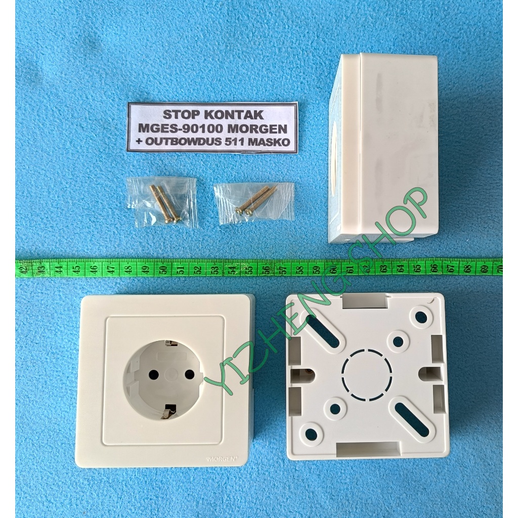 SAKLAR,STOP KONTAK MORGEN MGES-9 + OUTBOW DUS 511 MASKO