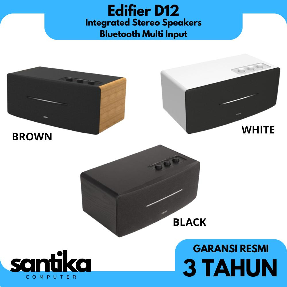 Edifier D12 Integrated Stereo Speakers Bluetooth Multi Input - Speakers Active Bluetooth Edifier D12