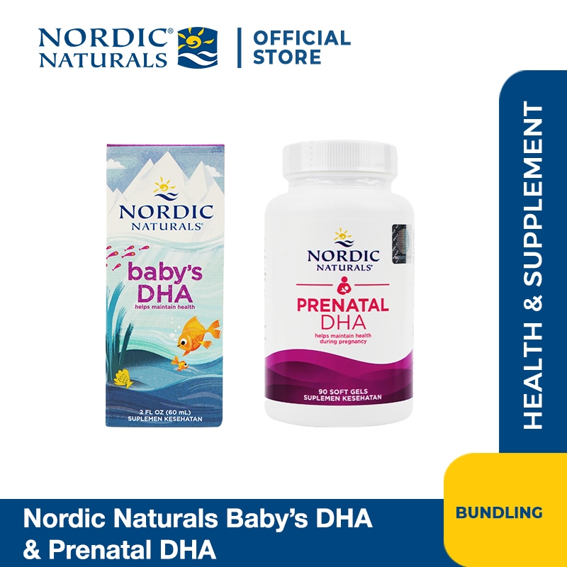Nordic Naturals Baby's DHA + Nordic Naturals Prenatal DHA