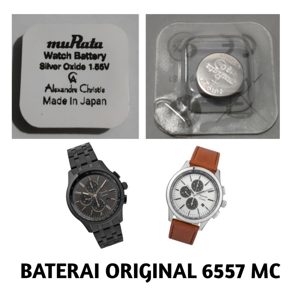 Baterai jam Alexandre Christie original 6557MC