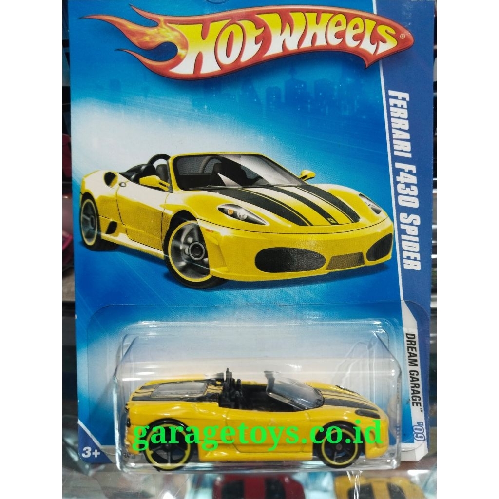 Hotwheels 1:64 Diecast Ferrari F430 Spider Yellow
