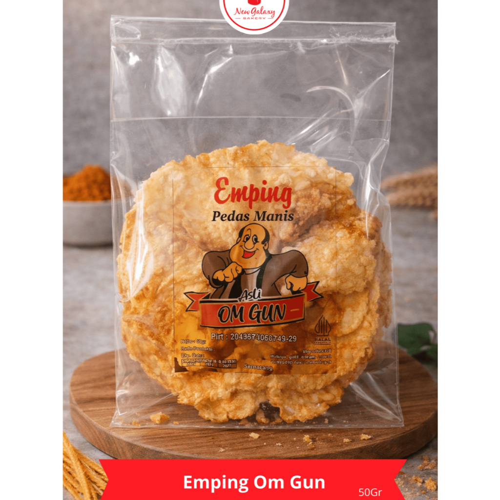 Emping Melinjo matang Original 50gr rasa asin gurih