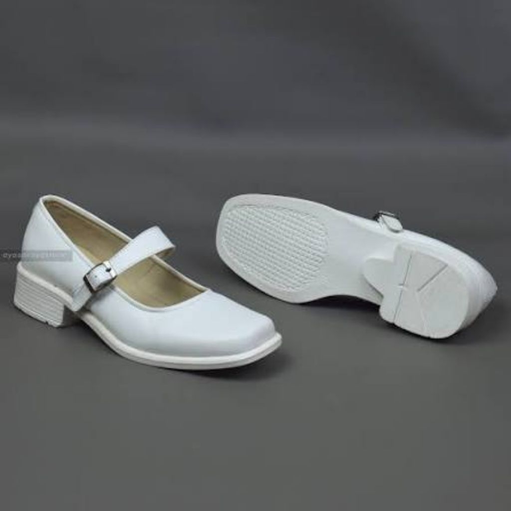 sepatu PDH putih wanita tali 1
