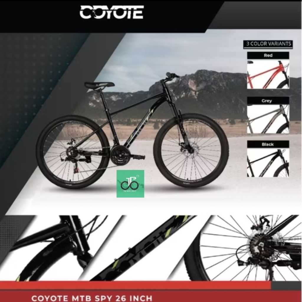 Sepeda MTB 26" Element Coyote SPY Alloy TERBARU (Coyote MTB SPY)