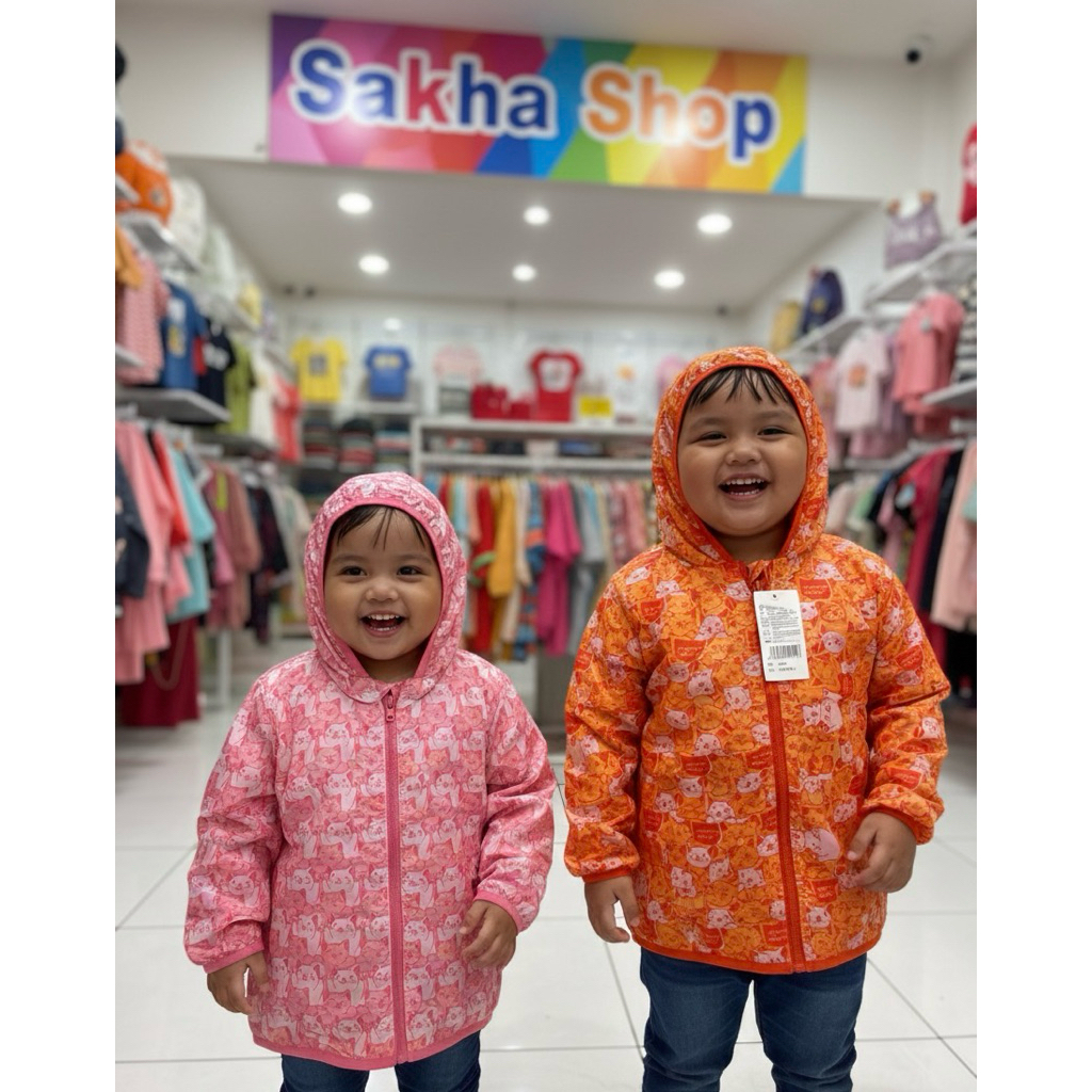 SAKHA-JAKET PARASUT BOLAK BALIK ANAK REVERSIBLE JACKET | JAKET BOLAK BALIK ANAK