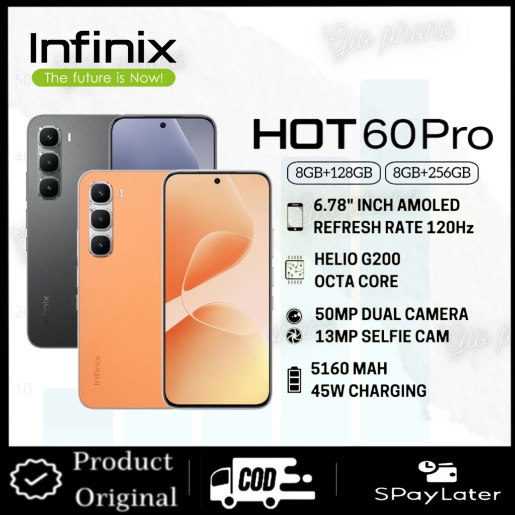 Infinix hot 60 pro ram 16+256GB original garansi resmi 1tahun