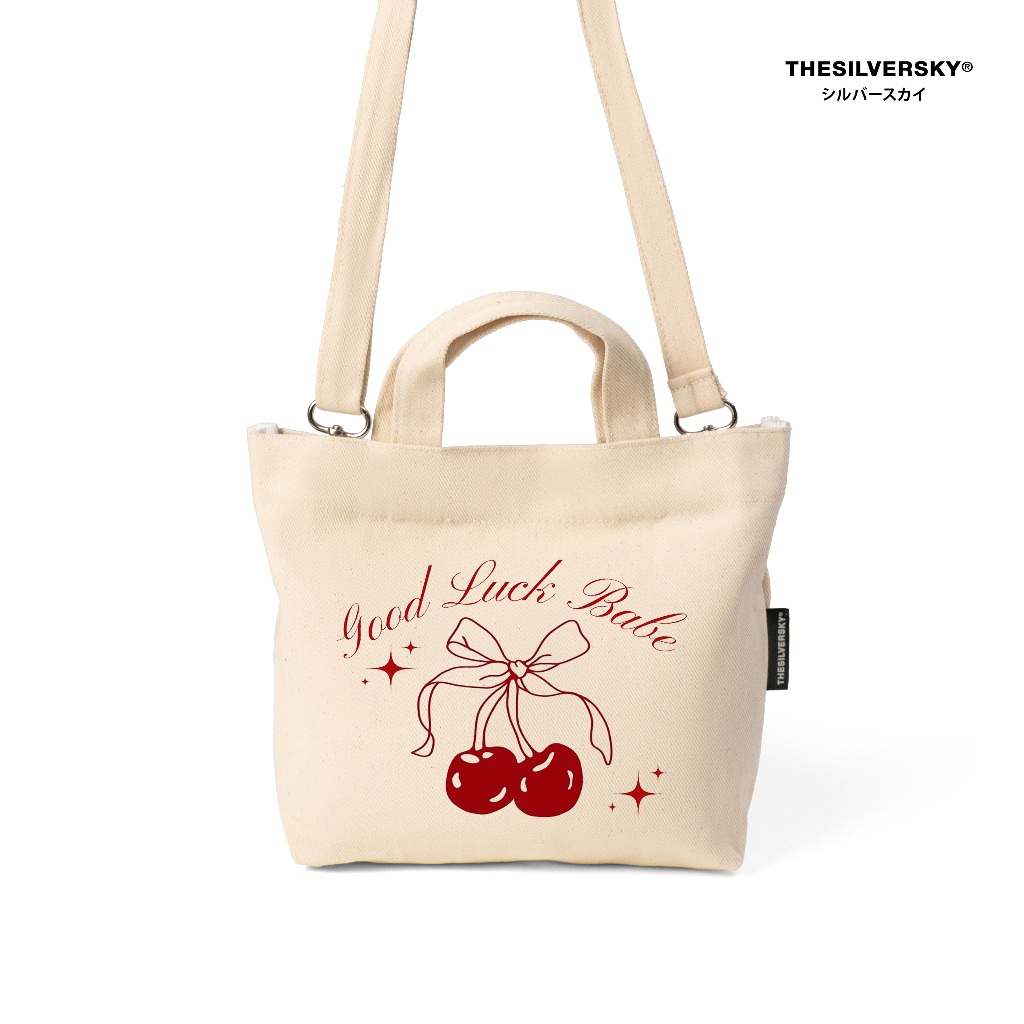 Thesilversky Mini Canvas Sling Bag Premium | Tas Kanvas Wanita