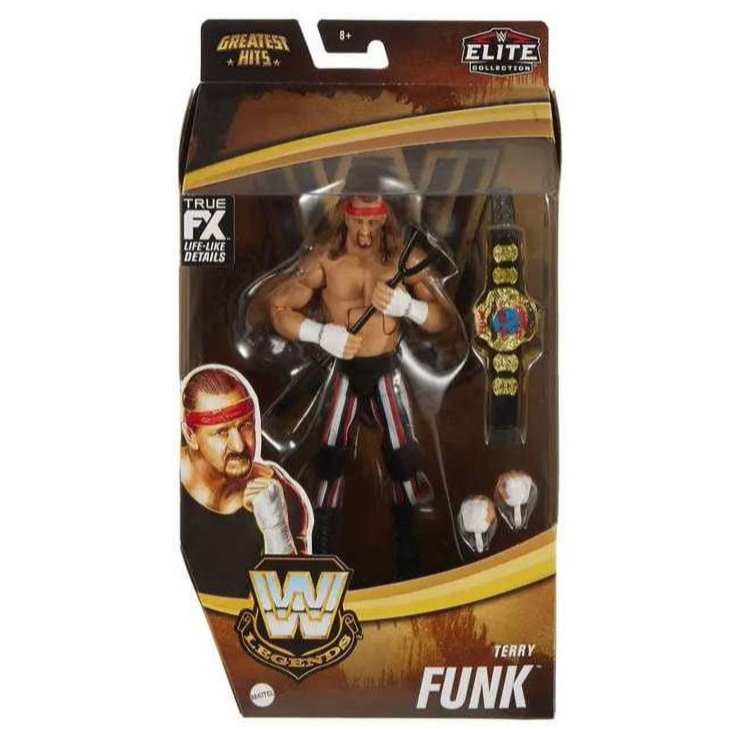 Mattel WWE Collectible Adult Terry Funk Action Figure, Multiple