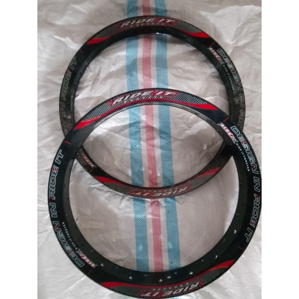 Velg Almini RIDE IT ORIGINAL ring17×1.60/17×2.15 Hitam
