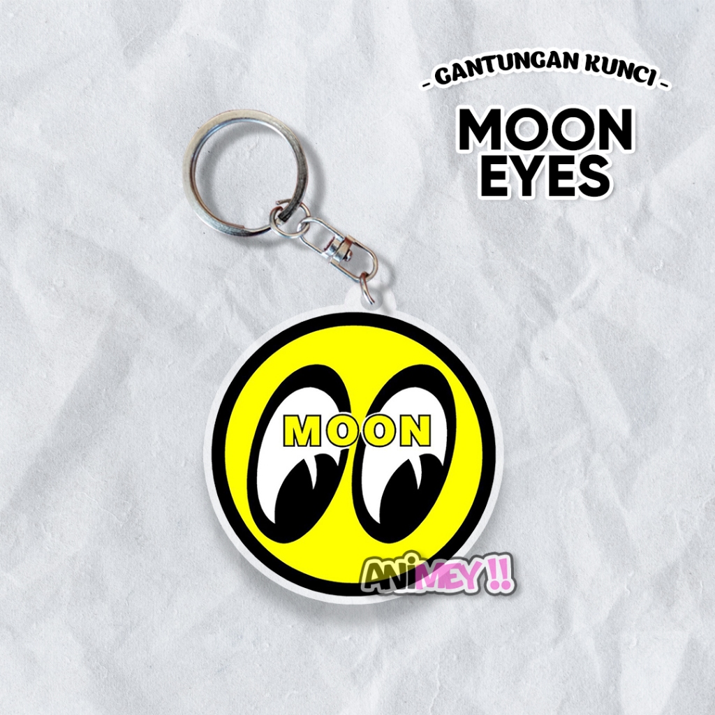 Gantungan Kunci Moon Eyes / Keychain / Ganci Akrilik Moon Eyes