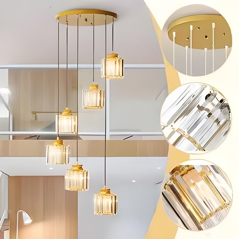 Lampu Gantung Kristal Minimalis Lampu Meja Bar Kristal Modern Lampu Rumah Ruang Tamu LED