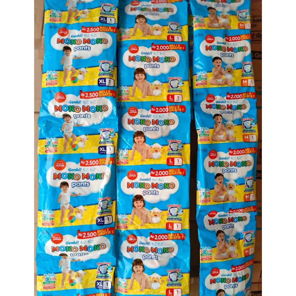 Moko Moko Pants Renceng isi 6 pcs