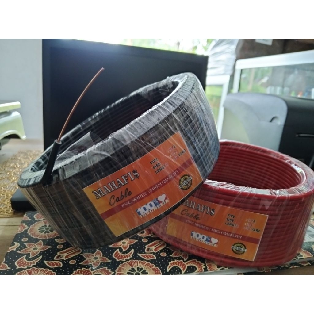 KABEL LISTRIK KAWAT TUNGGAL TEMBAGA 2,5 MM 50YARD KABEL LISTRIK KABEL NYA