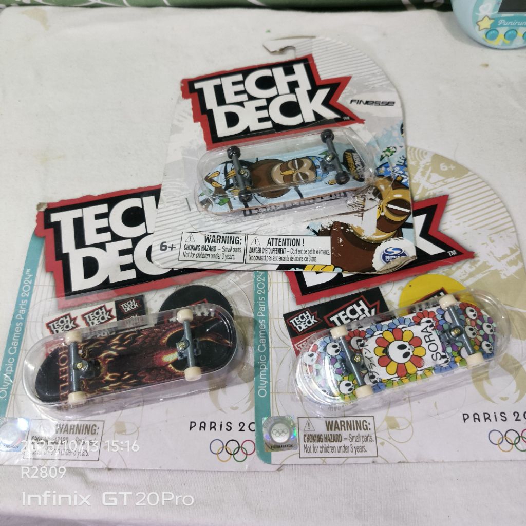 Tech Deck Skateboard 3pcs