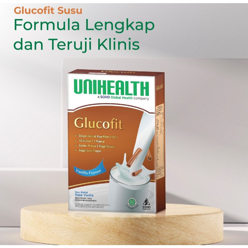 Susu Unihealth Glucofit – Aman untuk Penderita Diabetes 750 G