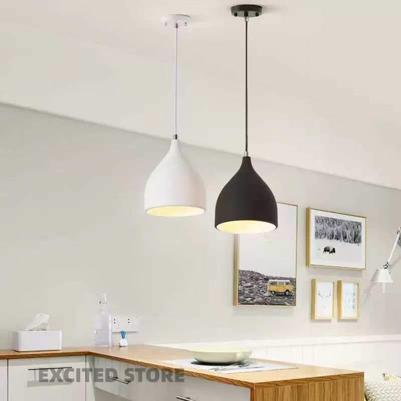Lampu Gantung Minimalis 1 Set E27  Lampu Gantung Cafe Kantor Dekorasi Ruangan