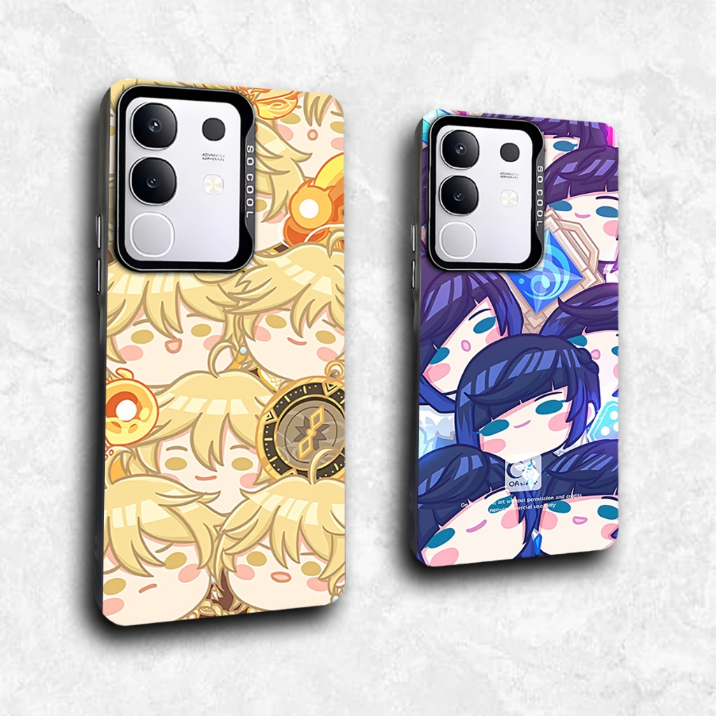 RN49 Karakter Genshin Chibi Case Vivo seri Kompatibel untuk Vivo Y29 4G Y19S V50 V40 V50 Lite V40 Li
