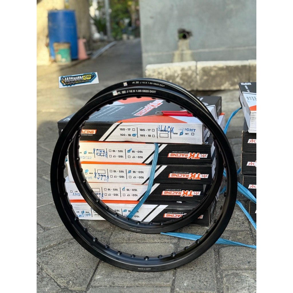 VELG TK RACING 160/185 RING 18 WARNA HITAM PNP RX KING