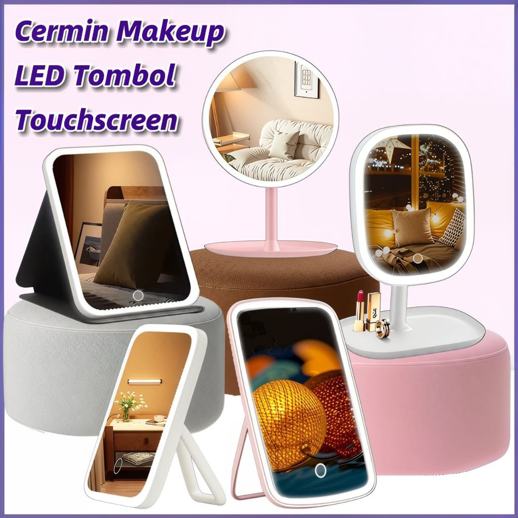 Cermin Lampu LED Rechargeable Tombol Touch Screen/Mirror Touch Screen Led•Mirano•