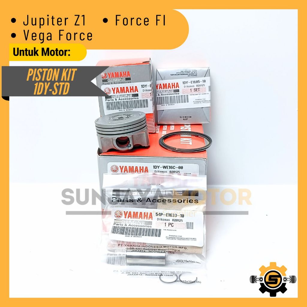 Piston Kit Original Yamaha 1DY Seher Jupiter Z1 Force FI Vega Force Ori YGP
