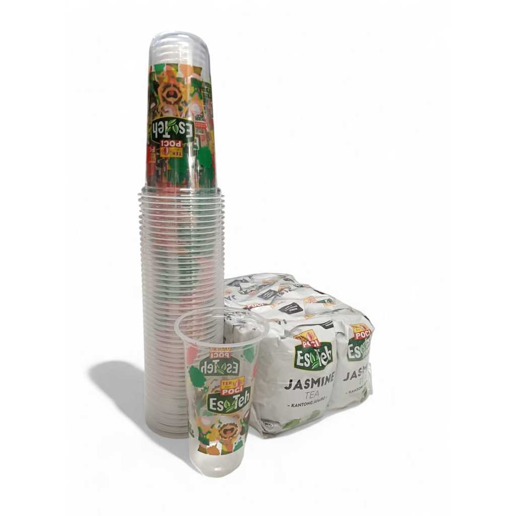 TEH POCI CELUP JASMINE 10PCS JUMBO @ 100gram, (10 BUNGKUS ) Free CUP TEH POCI 22oz SLOP isi 50 Cup T