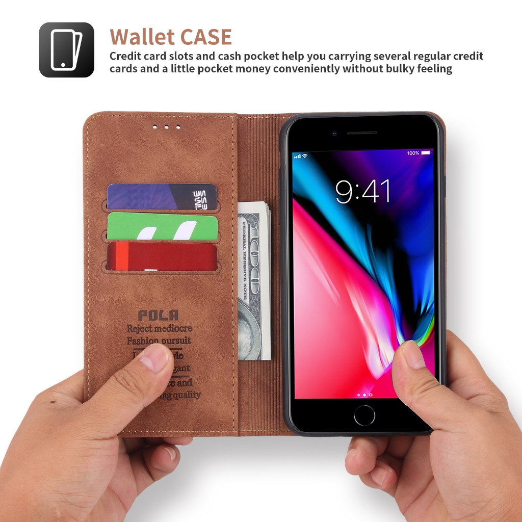 XIAOMI REDMI 8 REDMI 9 redmi 9a REDMI 9T  Wallet Leather Case Cover Dompet POLA