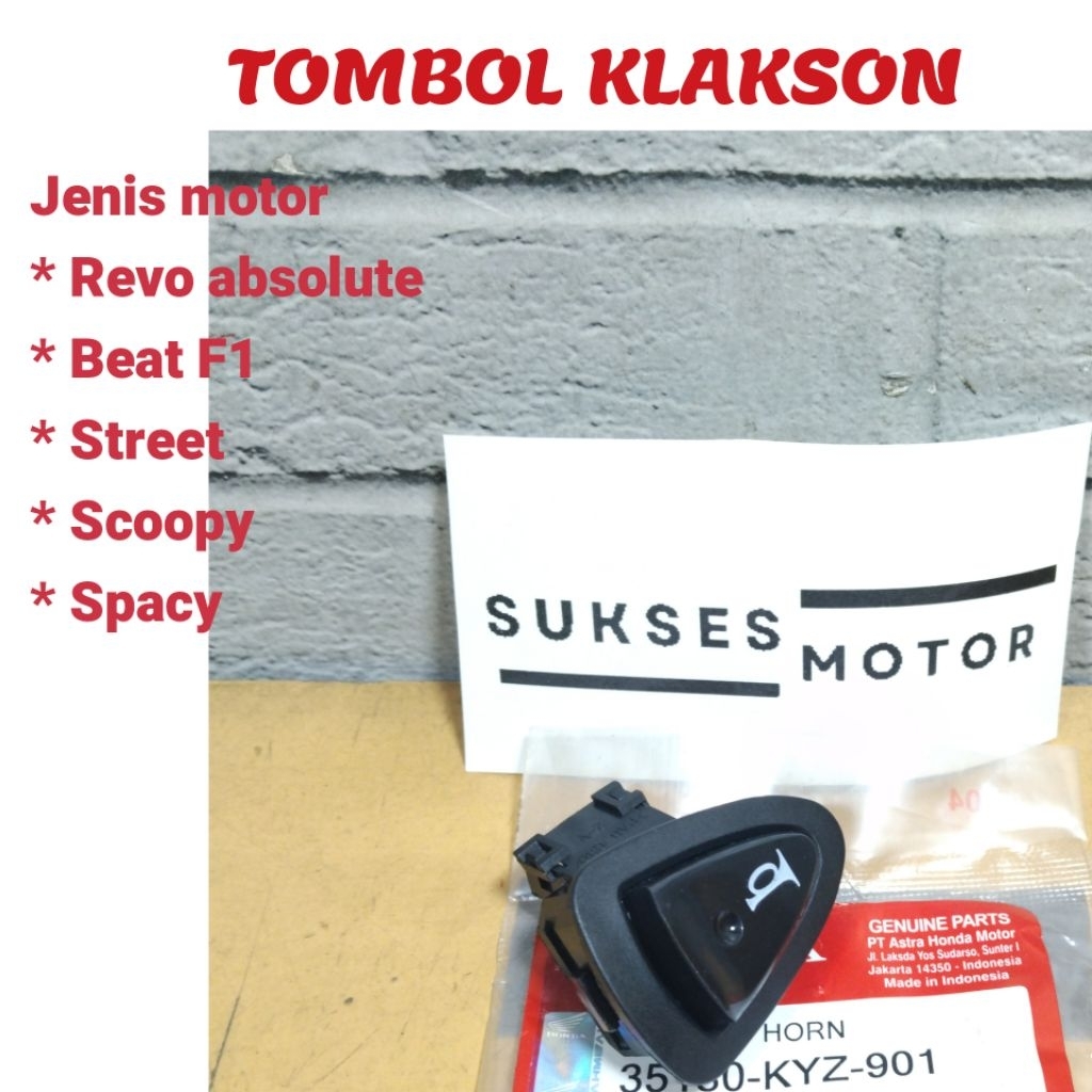 Saklar Tombol Klakson motor honda Blade Absolute Beat F1 pop esp street scoopy spacy