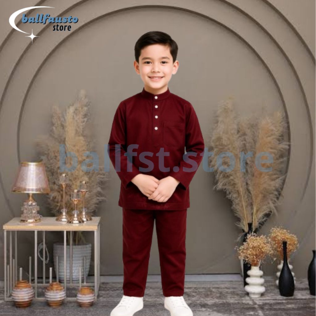 SATU SETELL BAJU ANAK TELUK BELANGA Baju Adat Malaysia Baju Melayu Baju Anak Koko Celana Panjang Mus