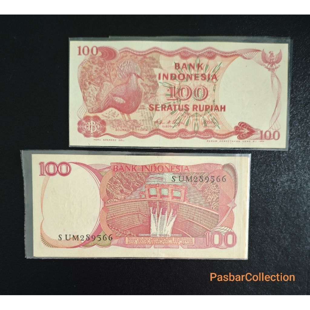 Uang Kuno 100 Rupiah Burung Goura Tahun 1984