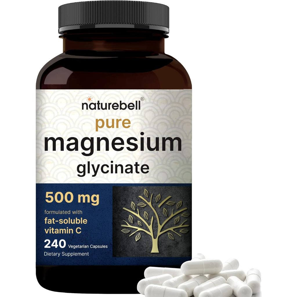 Magnesium Glycinate 500mg NATUREBELL Deal Supplement Magnesium Complex 10in1 240 Kapsul