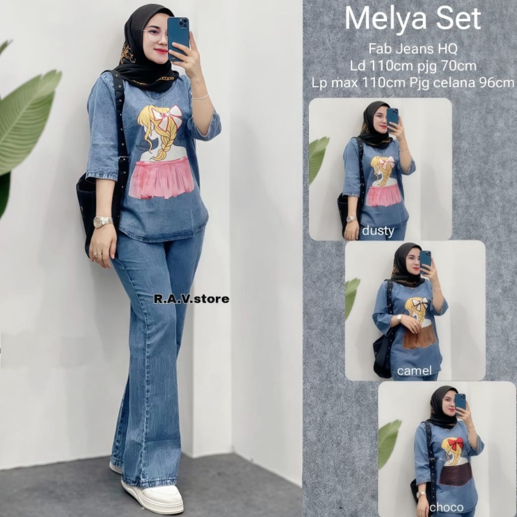 melda setelan setelan jeans wanita kekinian by A.N.Y kemeja tunic striped kemeja garis garis uniqlo 