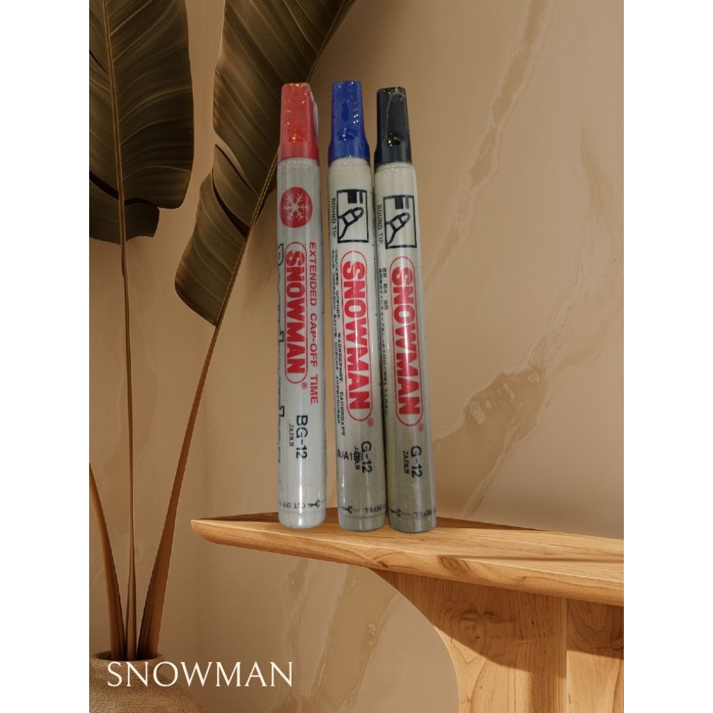 SPIDOL SNOWMAN G-12 spidol whiteboard marker papan tulis putih bisa dapat dihapus warna hitam biru m